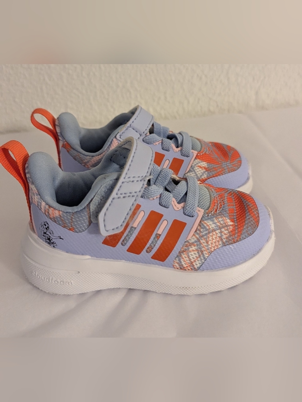 NWOB Adidas FortaRun 2.0 Disney Moana Toddler Girls Size 4K Running Shoes